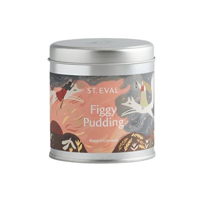 Figgy Pudding Scented Christmas Tin Candle