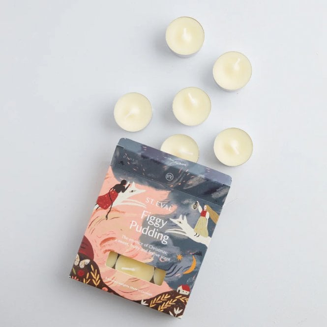 Figgy Pudding Tealights, Pack of 9