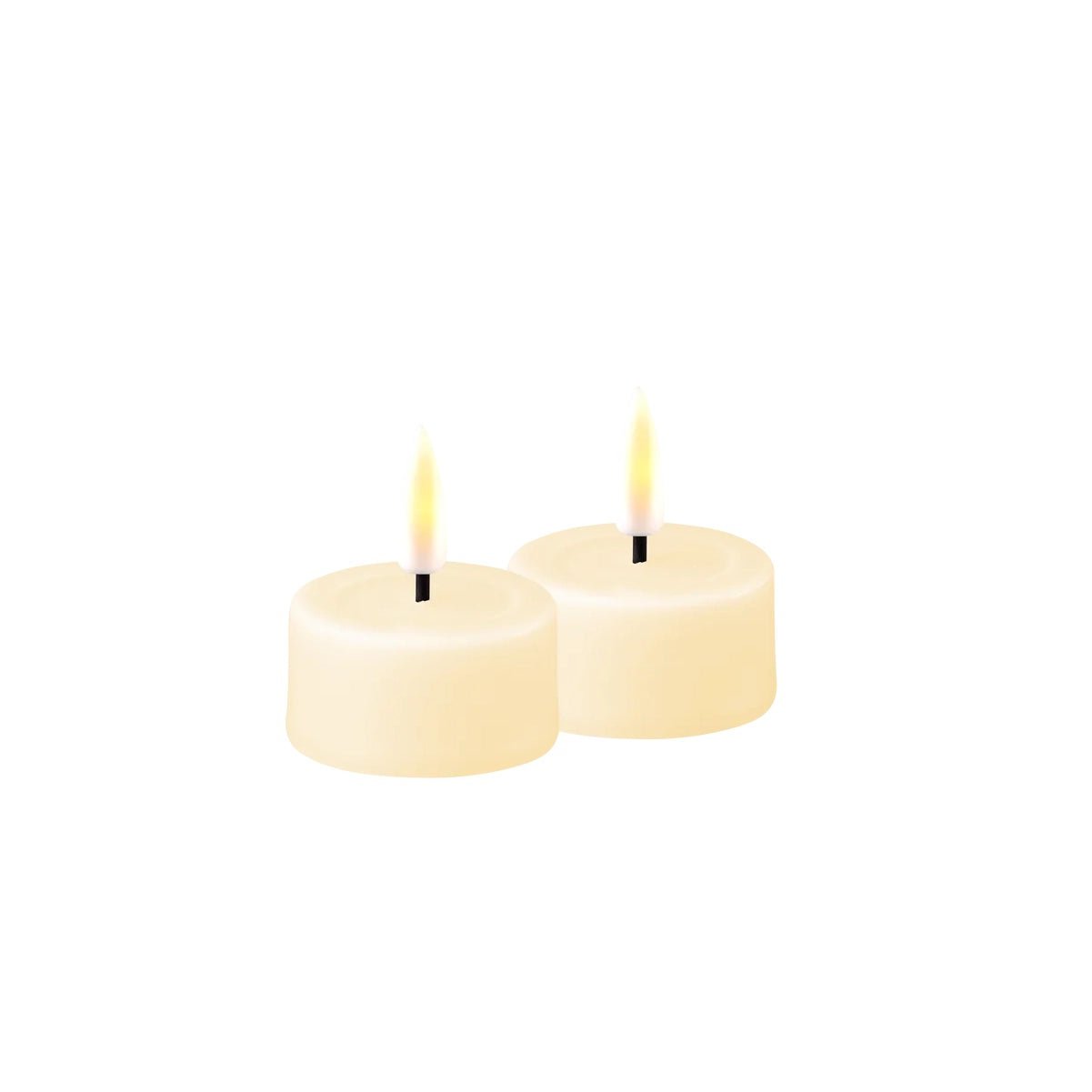 Flameless LED Cream Candle Tealights (pack of 2)