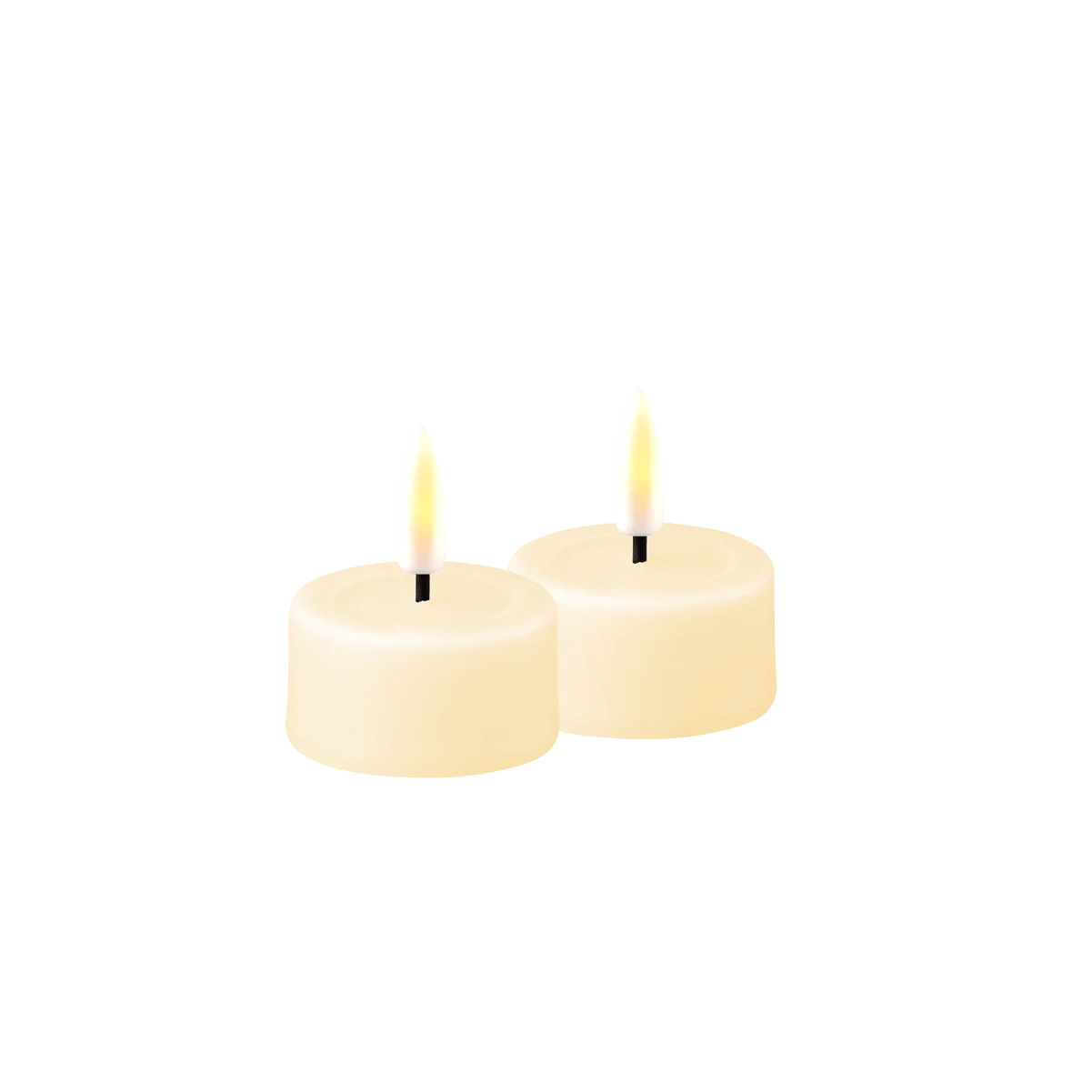 Flameless LED Cream Candle 7.5 x 10cm (3 x 4"),7.5 x 12cm (3 x 5"),7.5 x 15cm (3 x 6"),10 x 15cm (4 x 6"),Tealights (pack of 2)