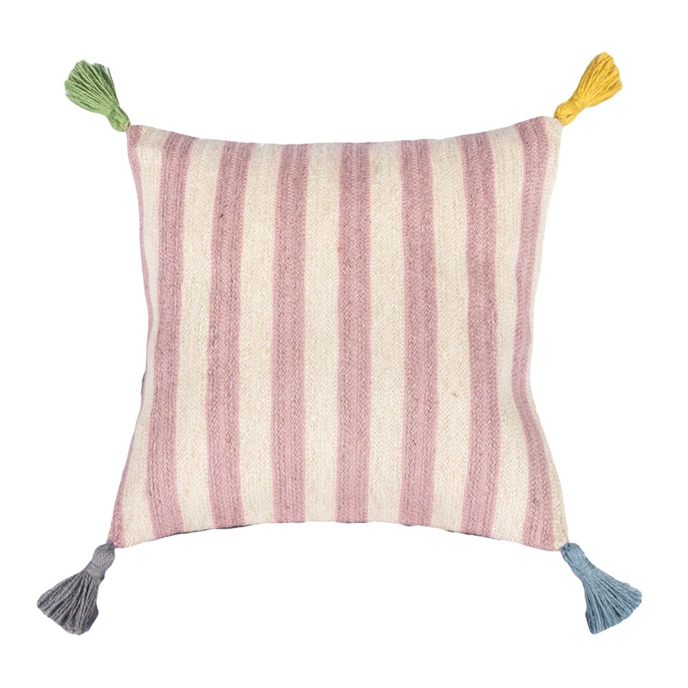 Flamingo Stripe Cushion Square