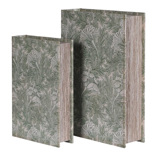 Floral Book Boxes, set of 2