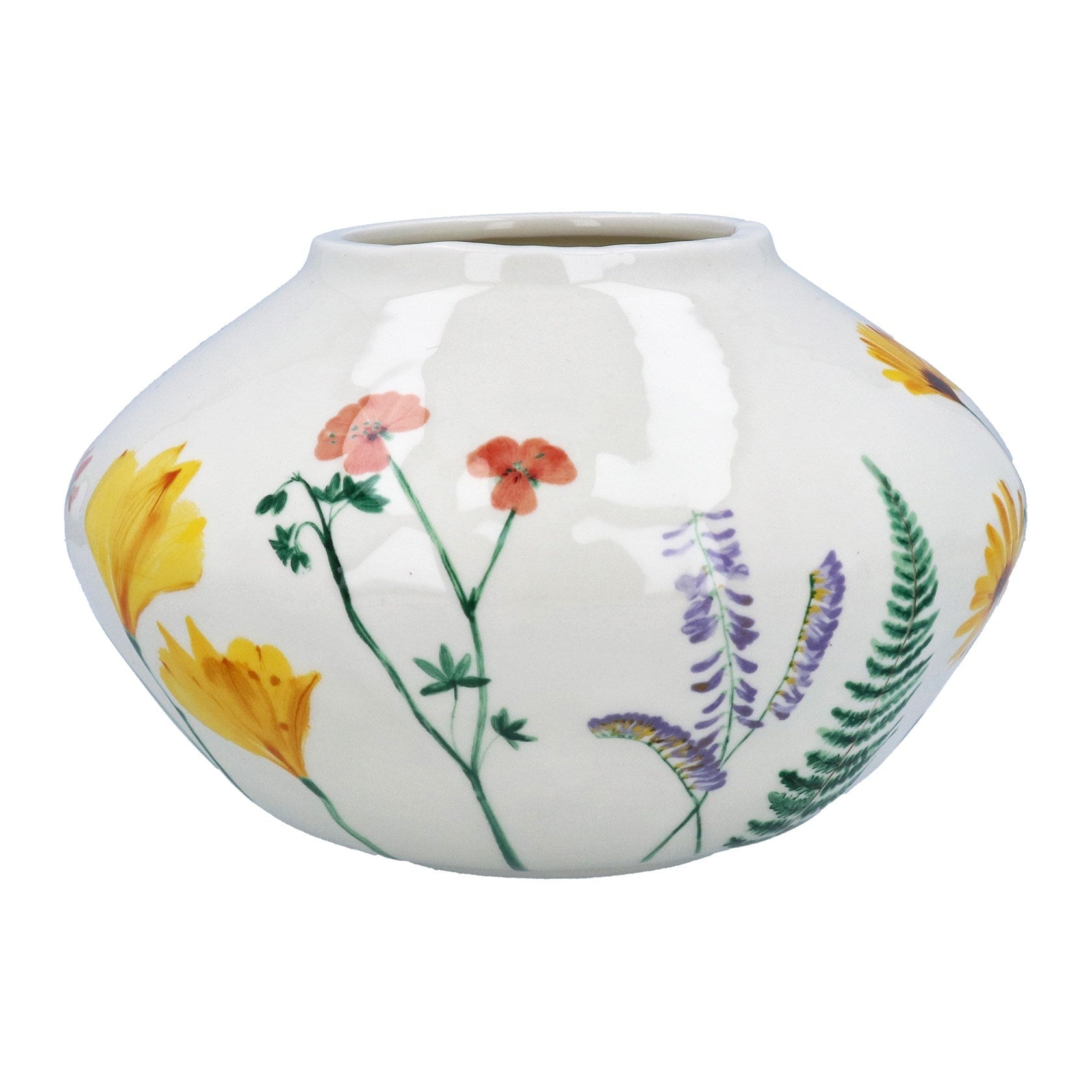 Floral Vase, Squat