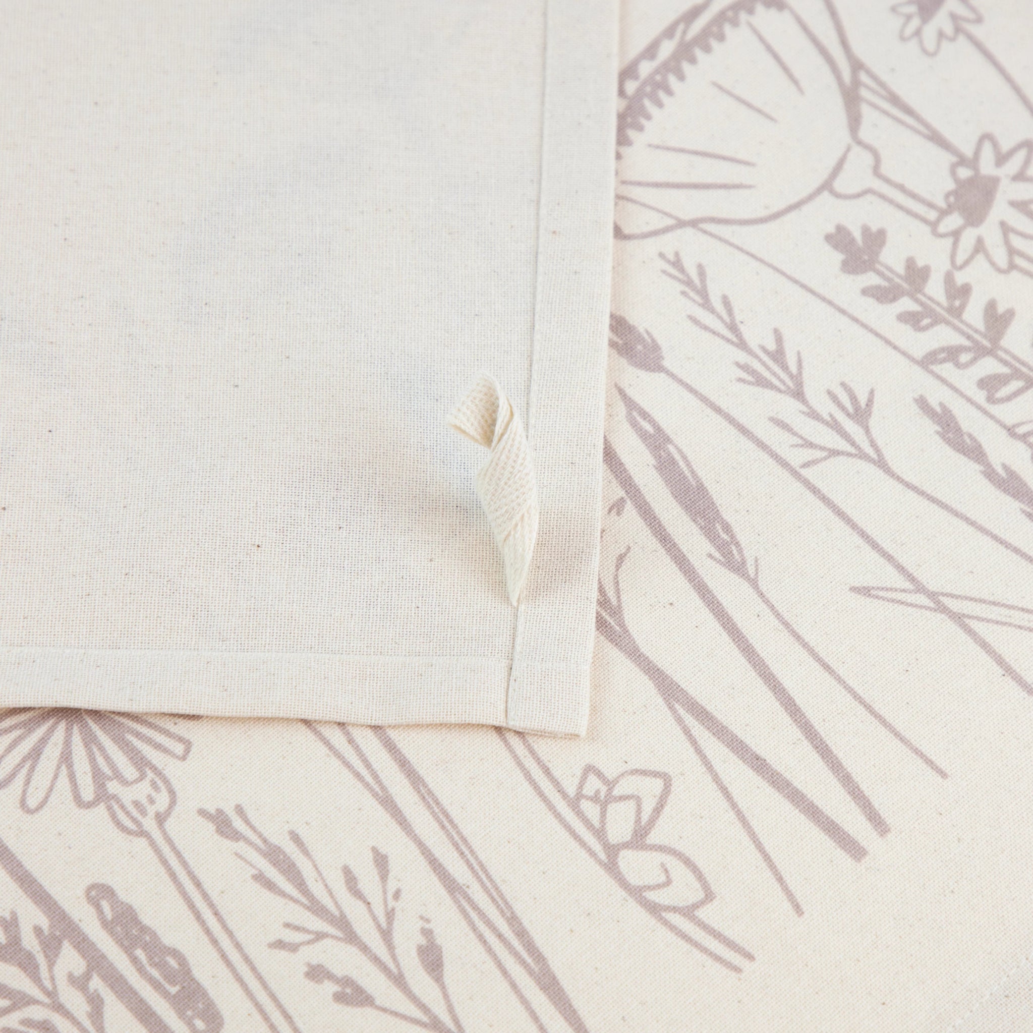 Flowers Organic Tea Towel