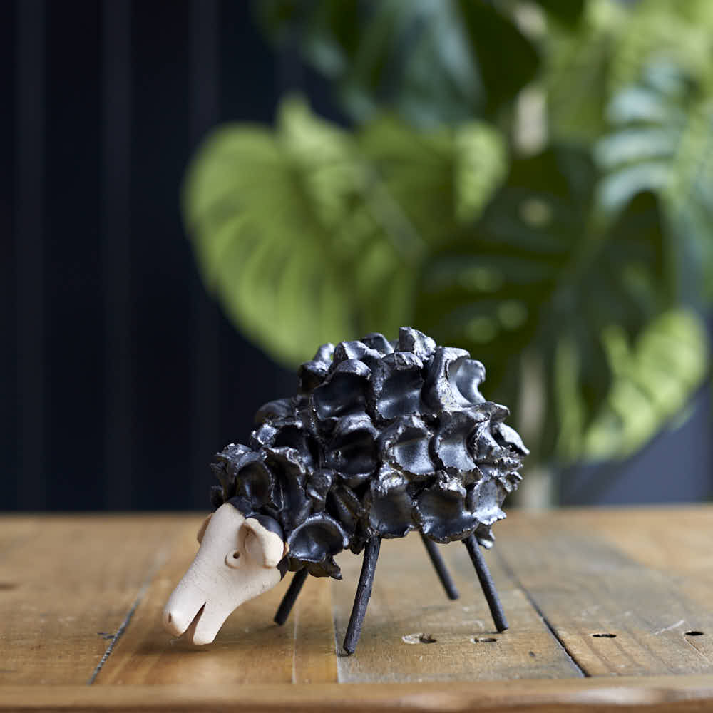 Fluffy Sheep, Black - Angela Reed -