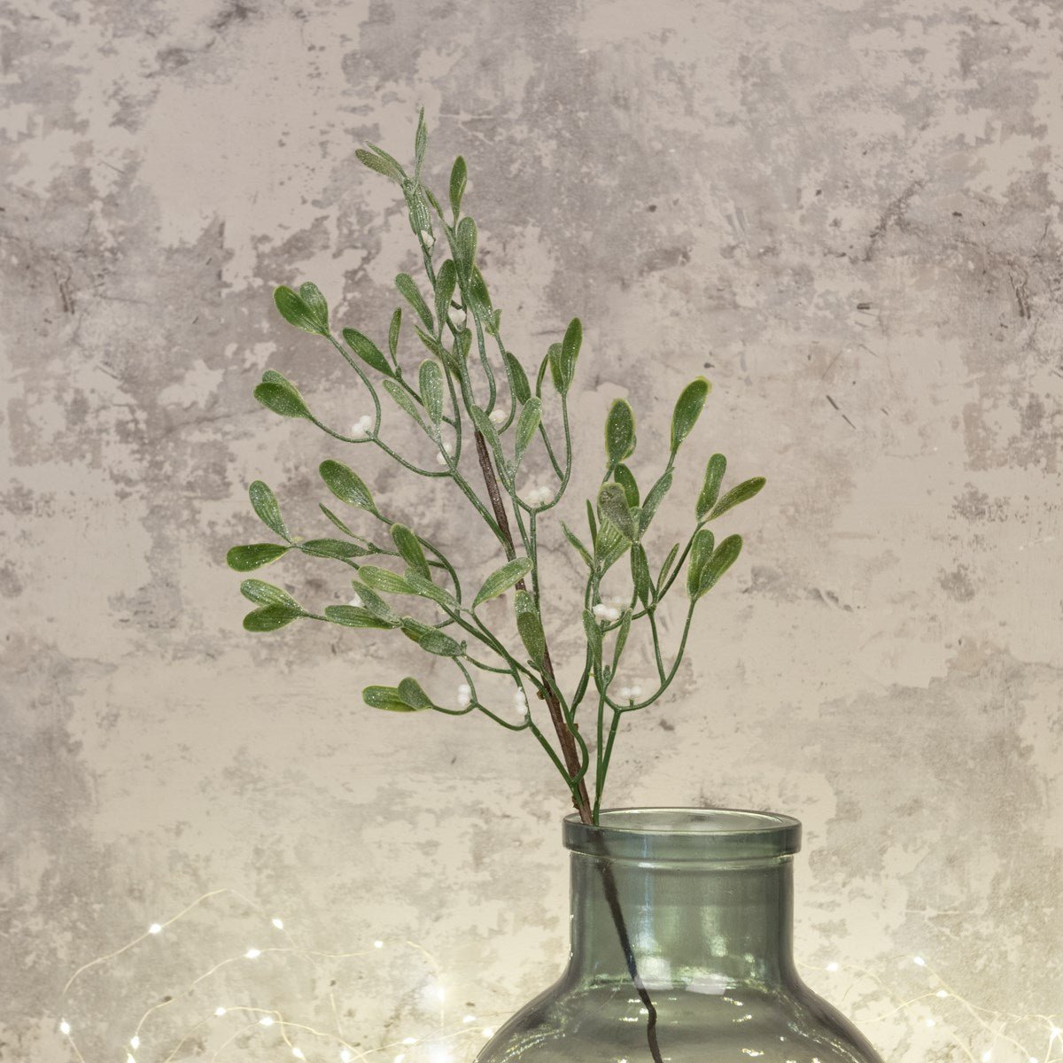 Frosted Mistletoe Spray