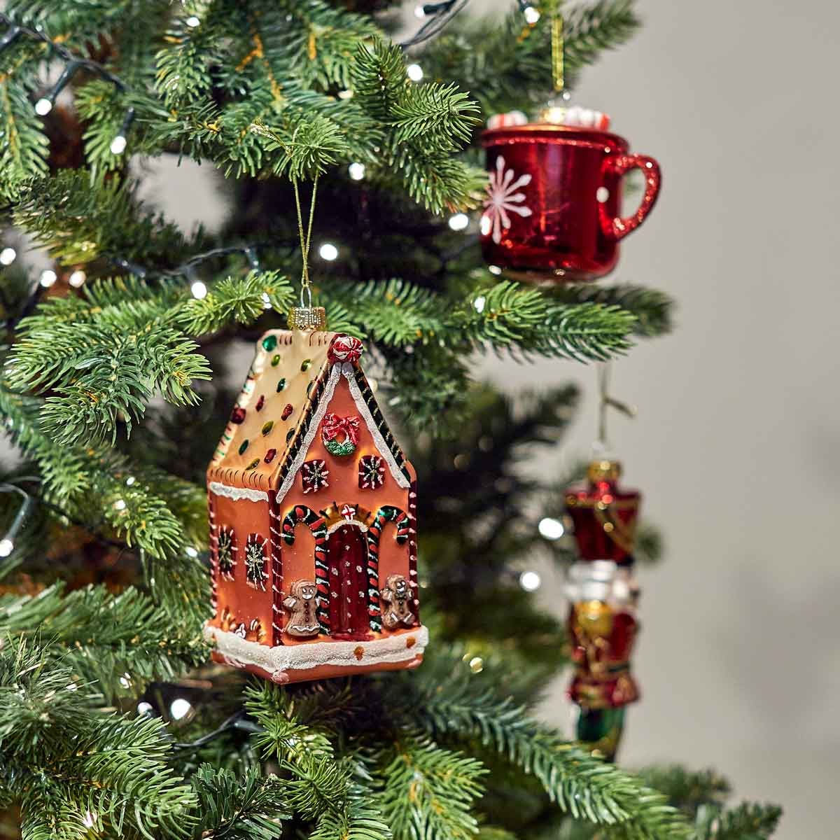 Gingerbread House Shaped Bauble