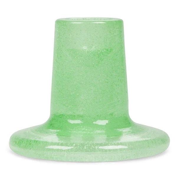 Glass Candleholder Pearl White,Old Rose,Malachite Green,Mineral Blue