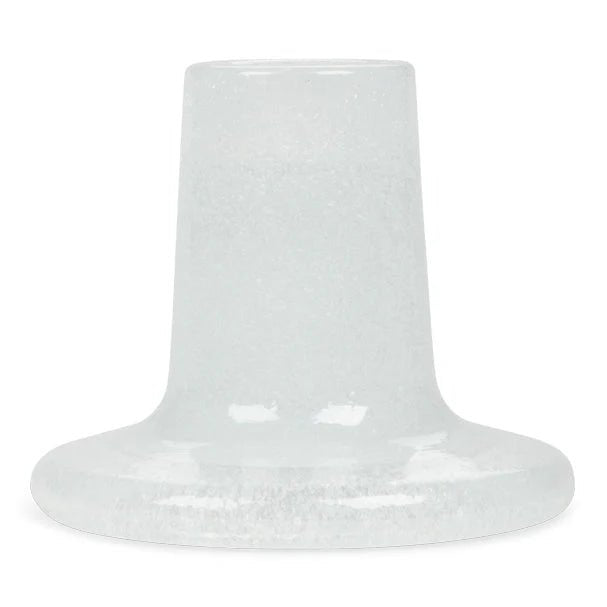 Glass Candleholder Pearl White,Old Rose,Malachite Green,Mineral Blue