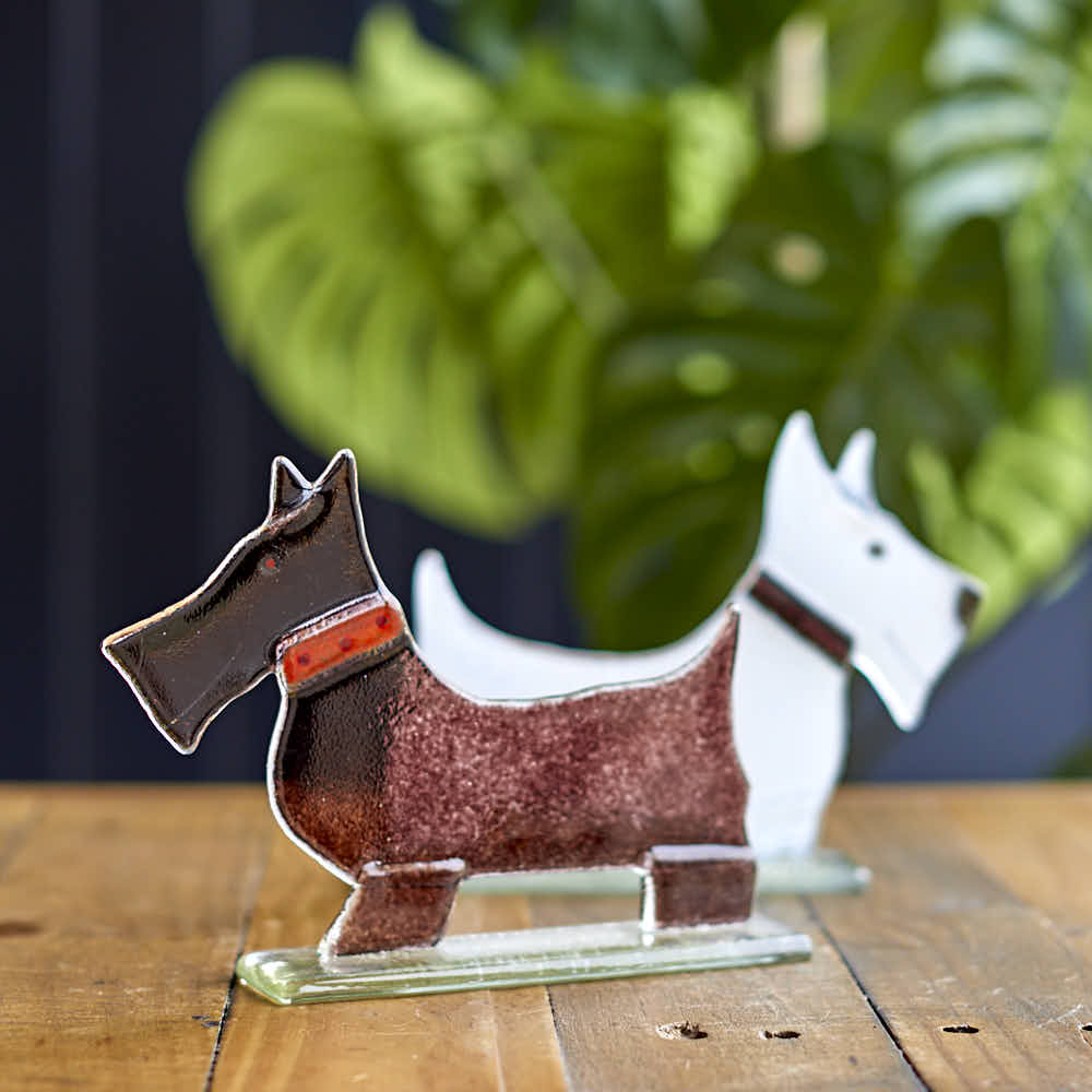 Glass Scottie Dog - Angela Reed -