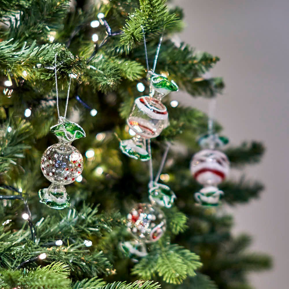 Glass Sweetie Decorations, Assorted - Angela Reed - Christmas Decorations
