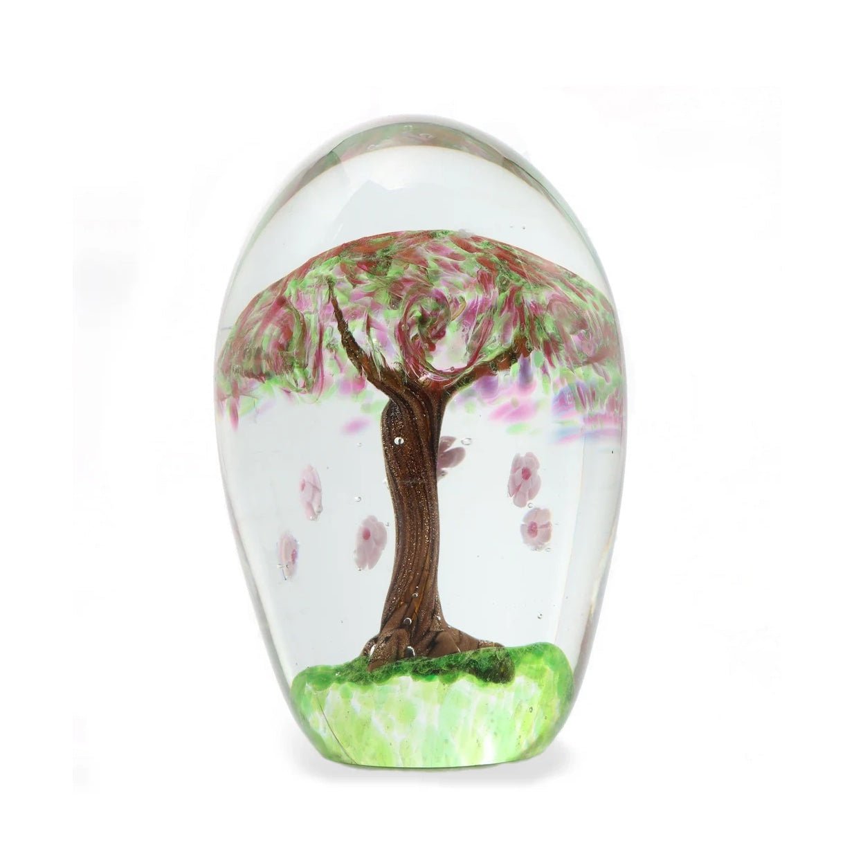 Glass Tree Paperweight