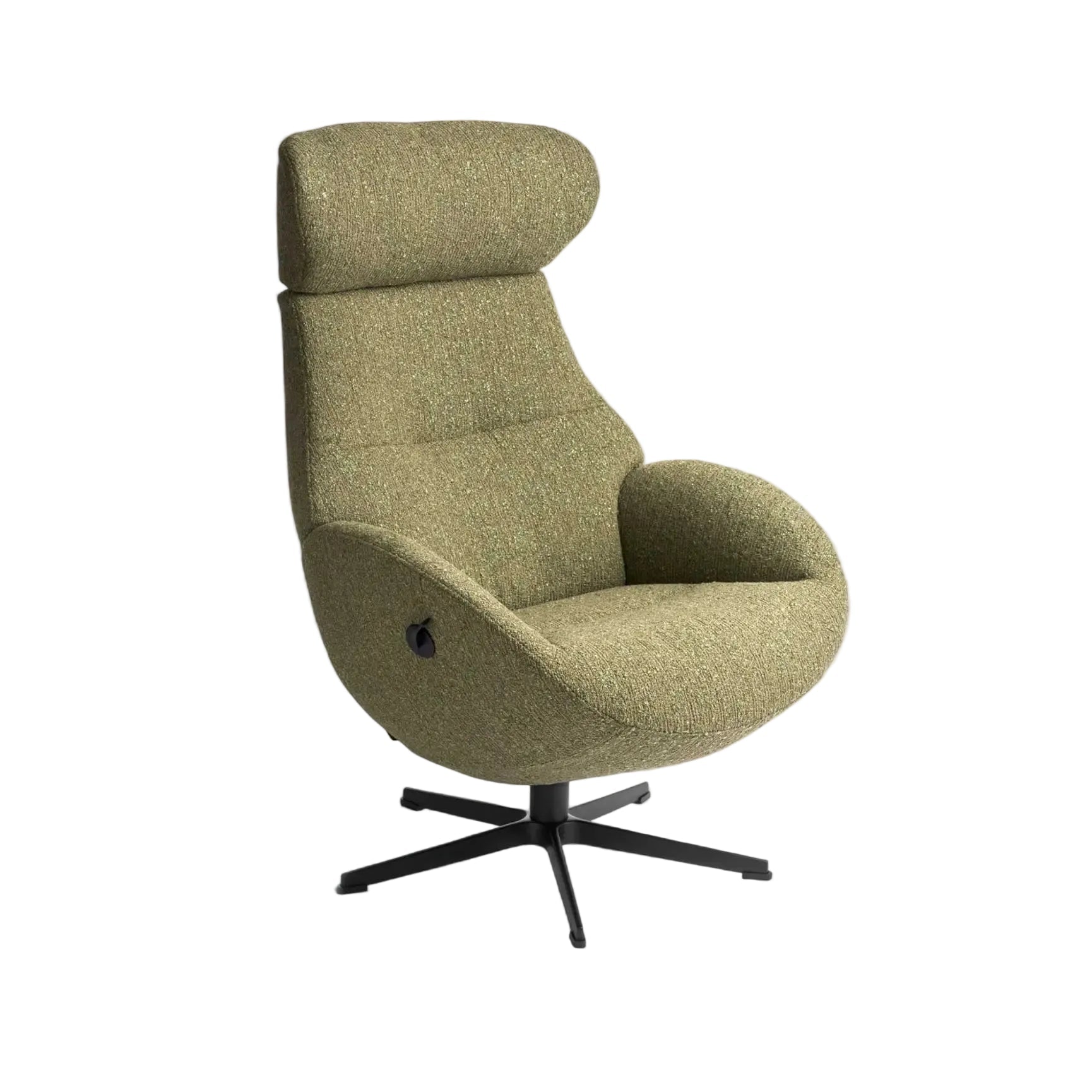 Globe Fabric Swivel Recliner Chair - Angela Reed -