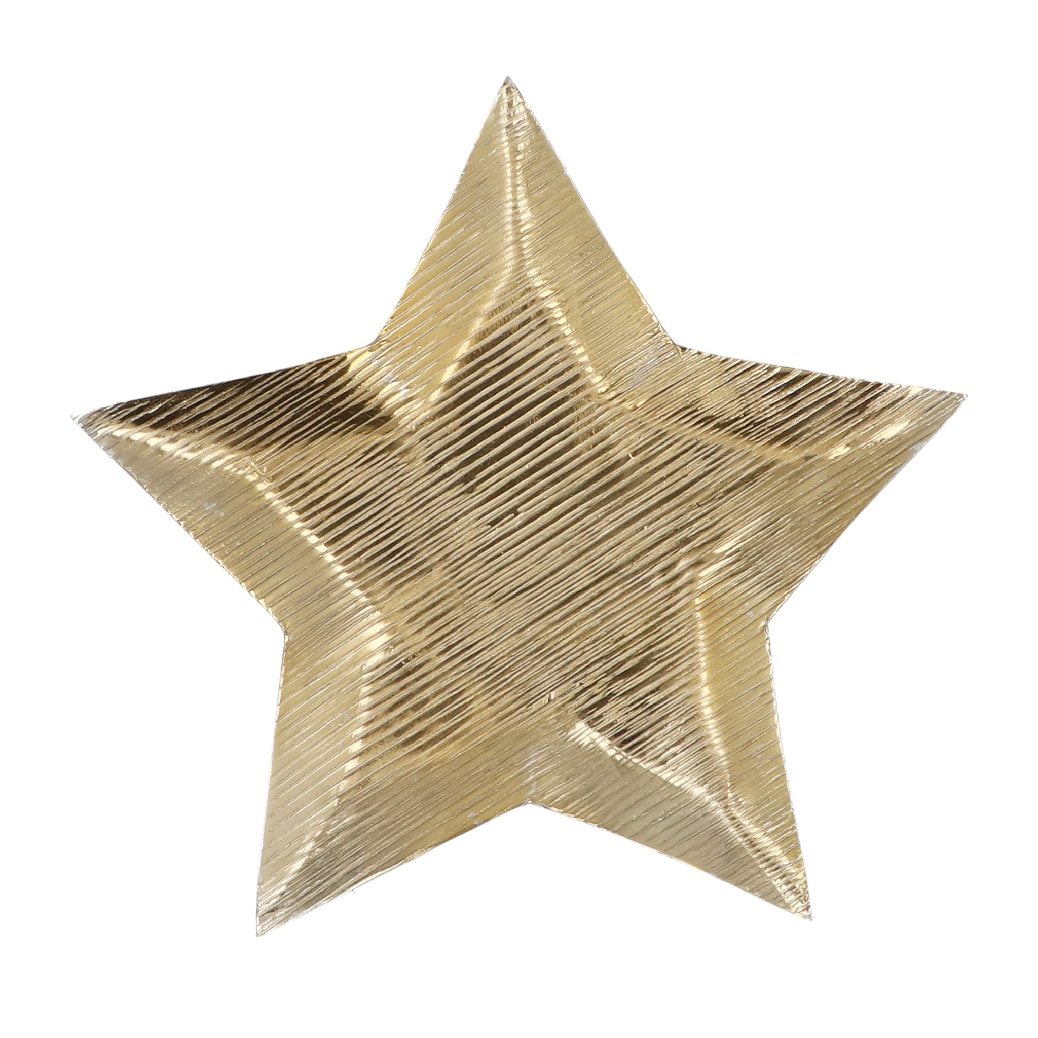Gold Metal Star Plate, Small