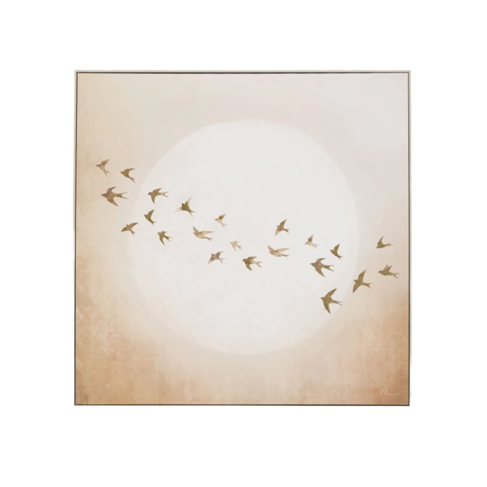 Golden Flight Framed Artwork