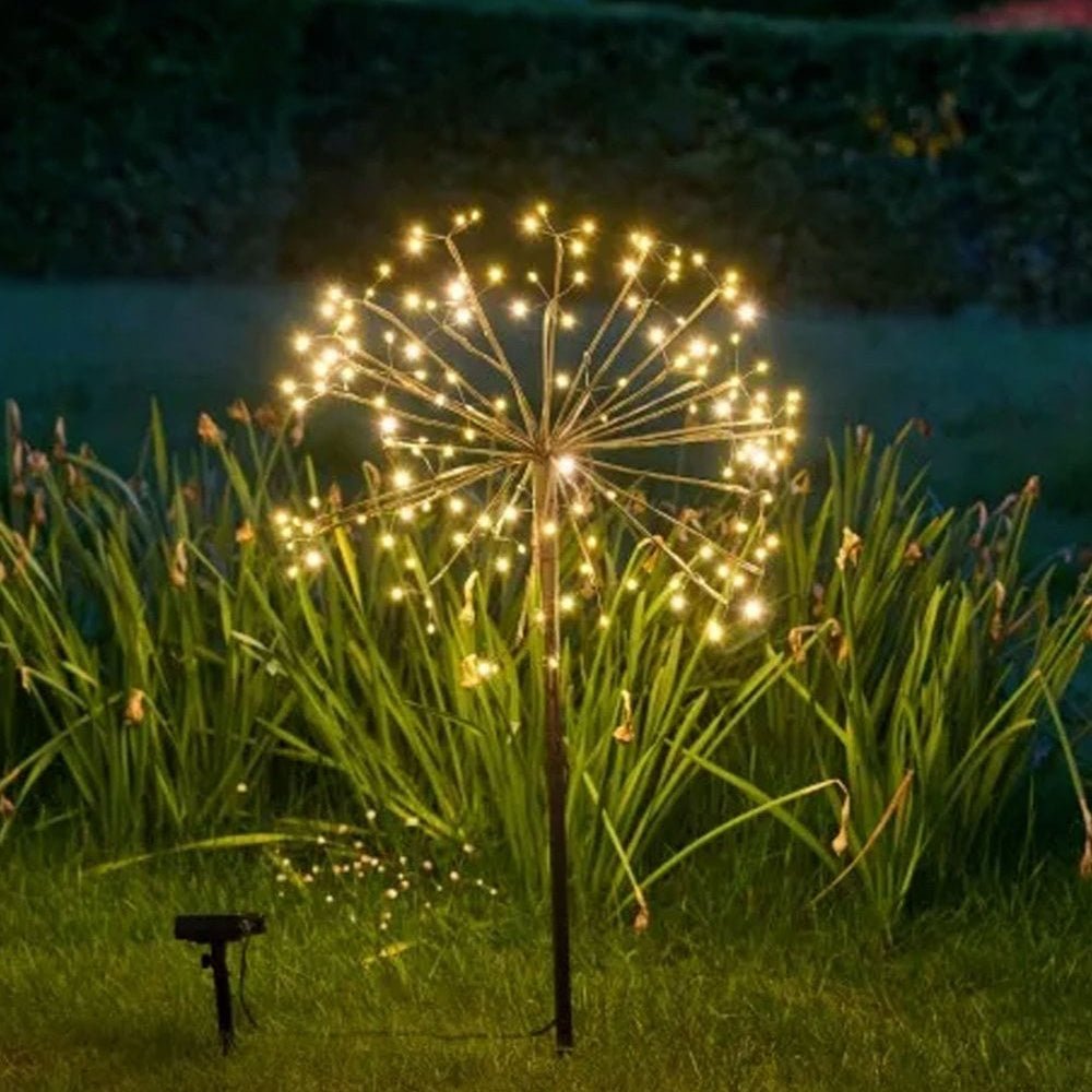 Solar Powered Dandelion Light 45cm Green