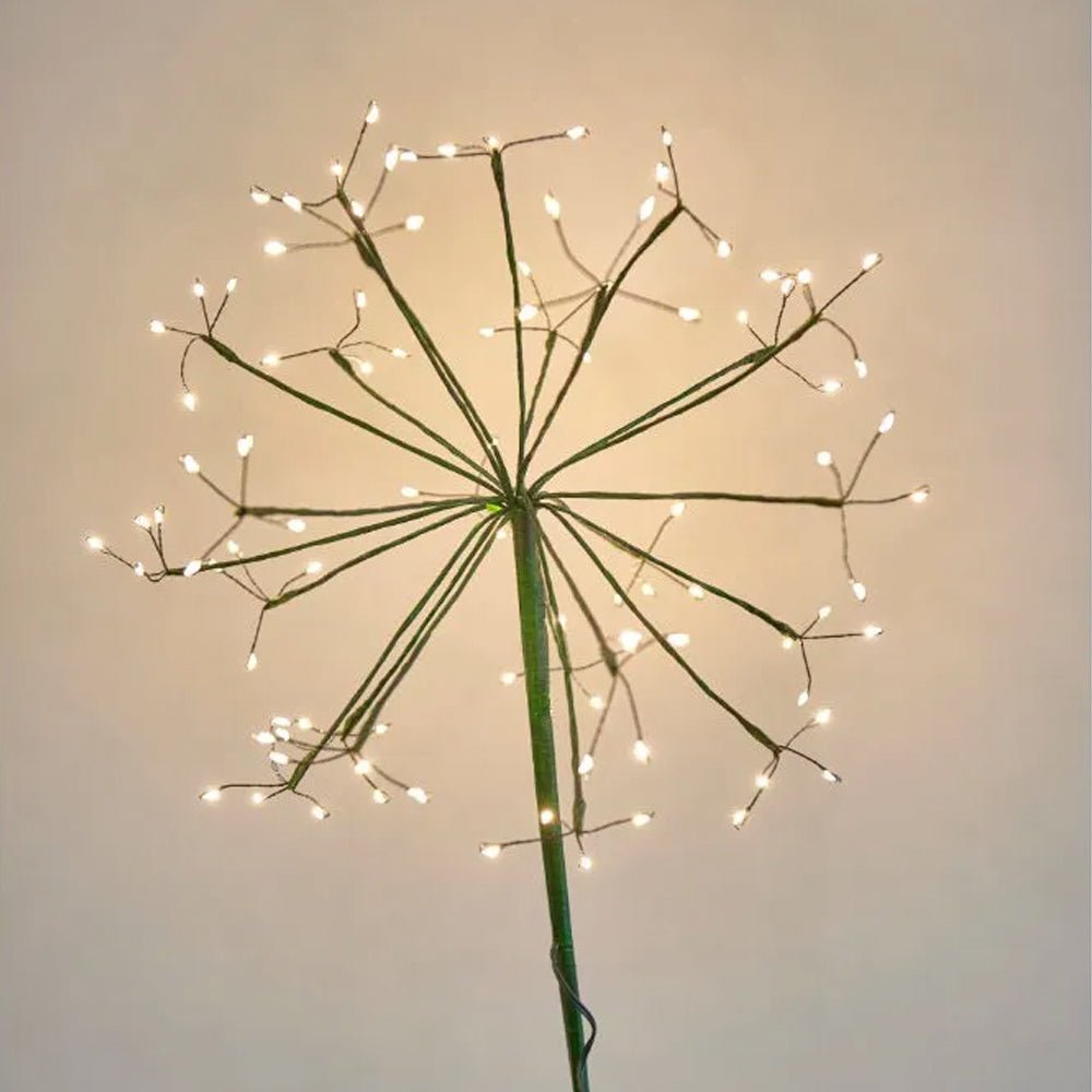 Solar Powered Dandelion Light 35cm Green