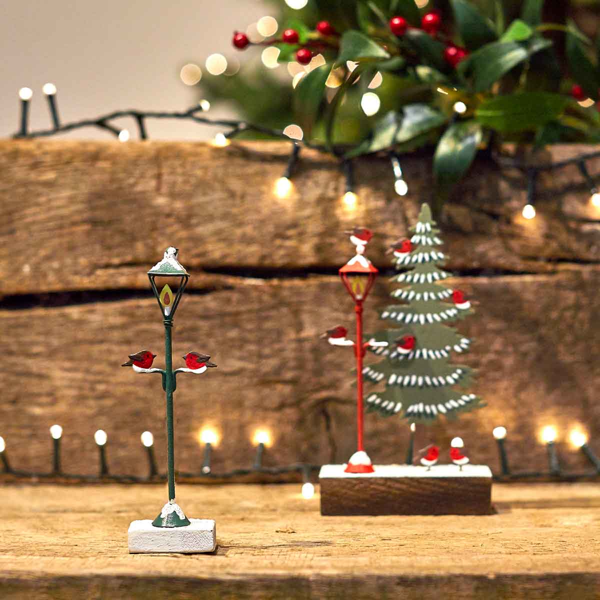 Green Lamp Post Christmas Decoration