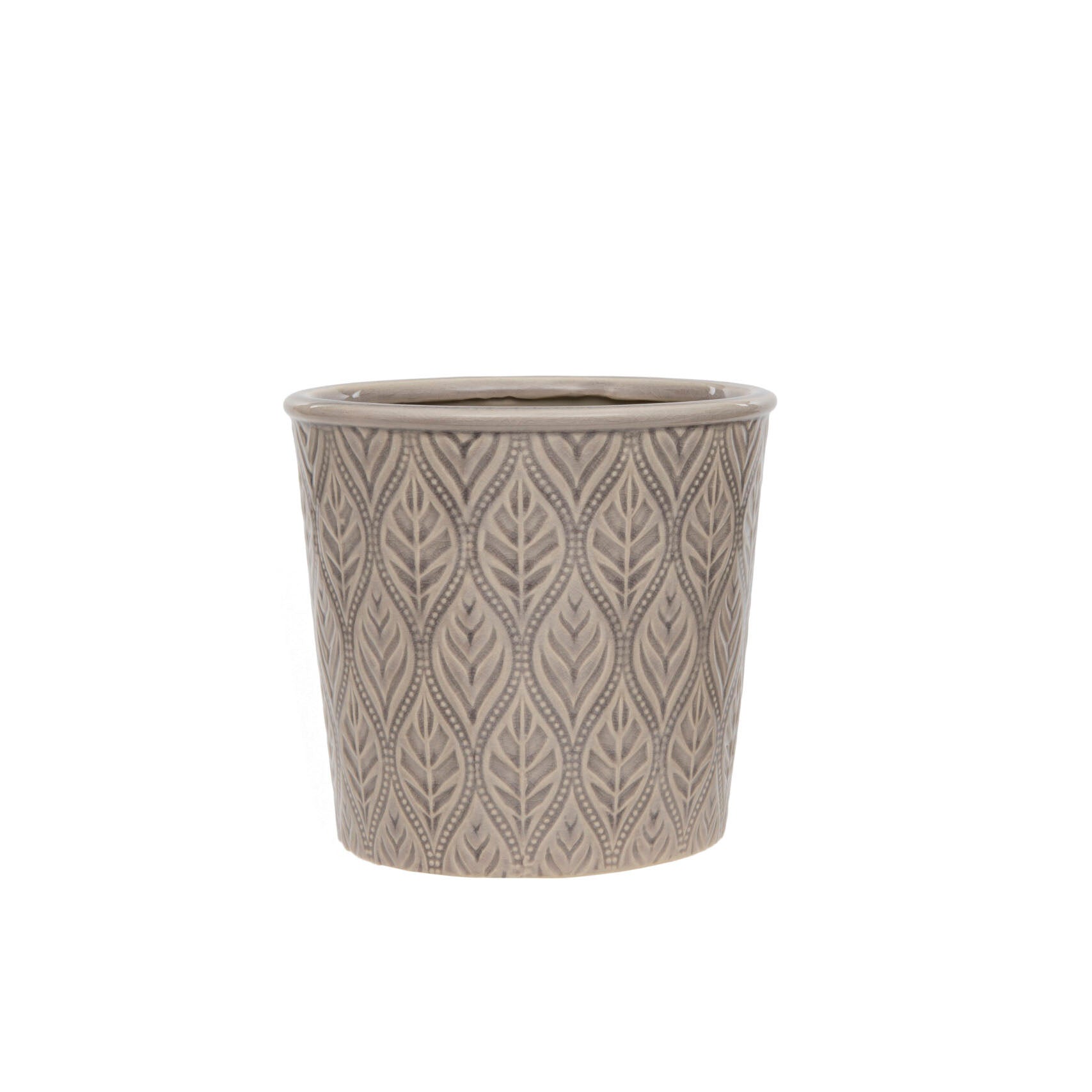 Grey Leaf Pot, Large