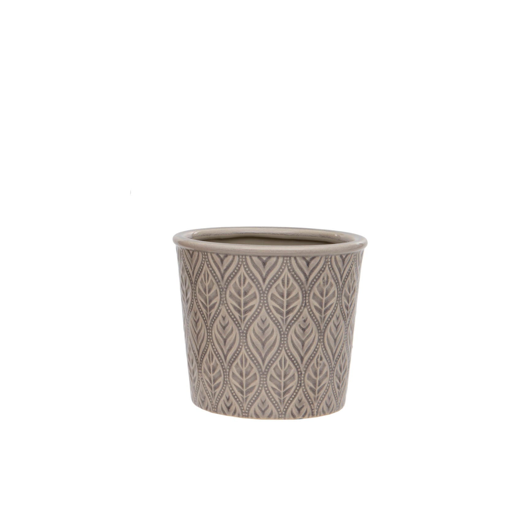 Grey Leaf Pot, Small