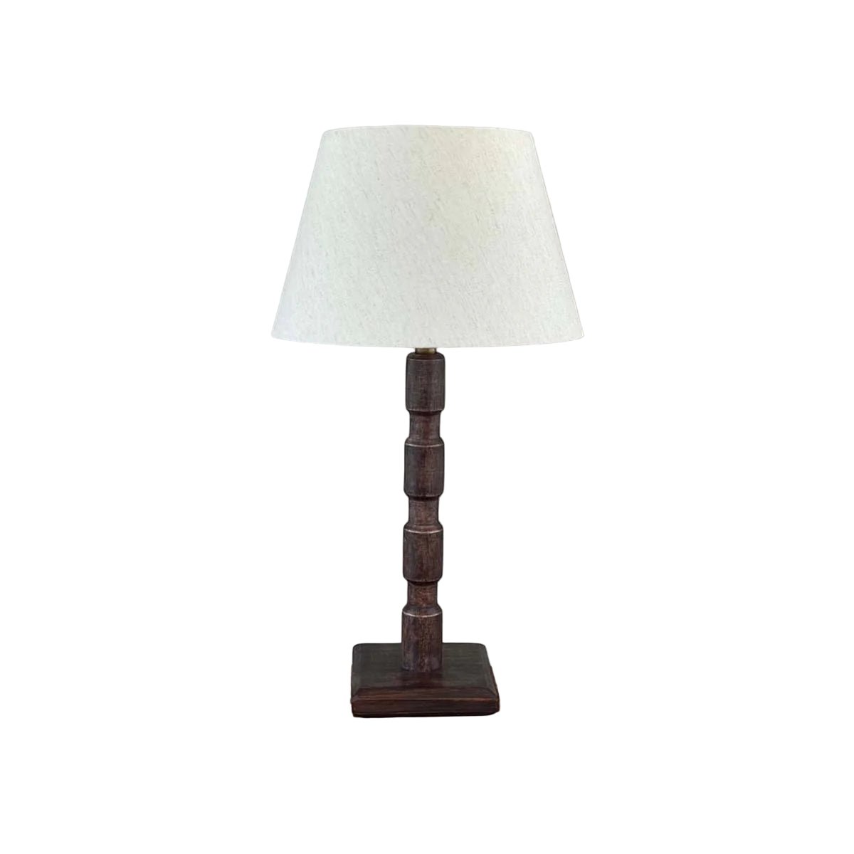 Gustav table lamp with natural shade