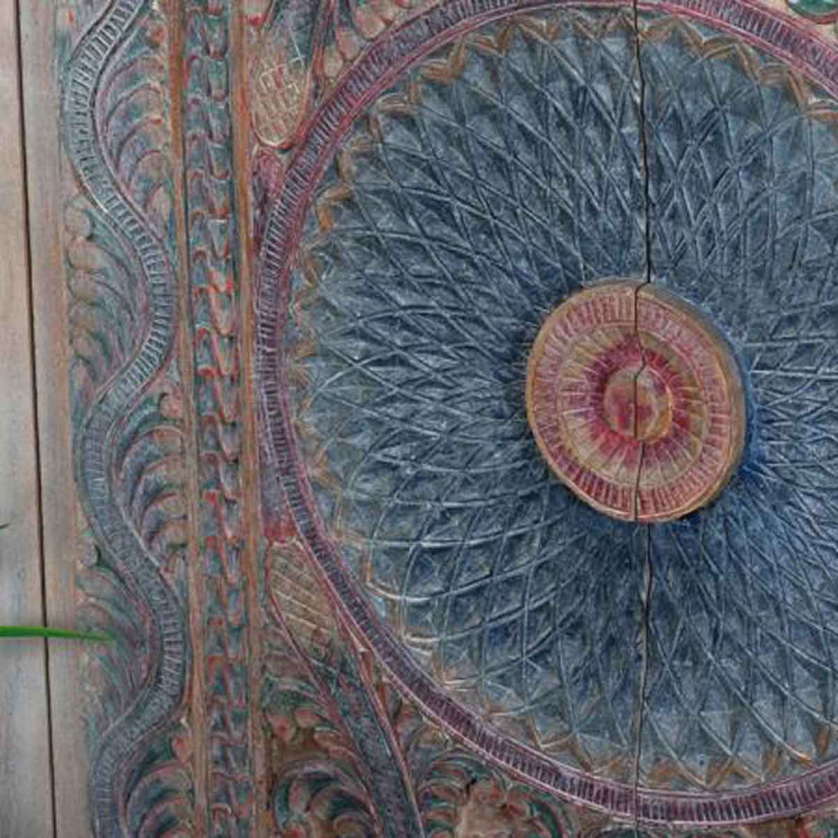 Hand Carved Indian Cupboard