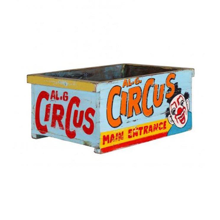 Hand Painted Wooden Circus Box