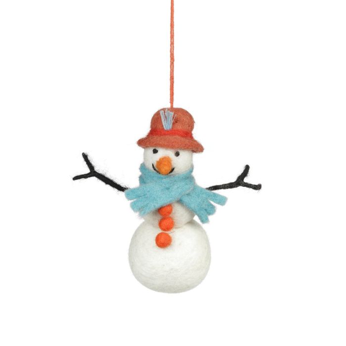 Handmade Felt Snowlady Hanging Decoration
