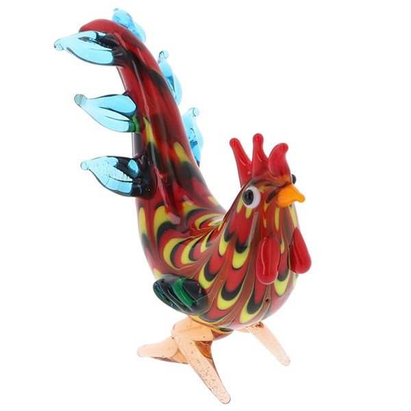 Handmade Glass Cockerel - Angela Reed -