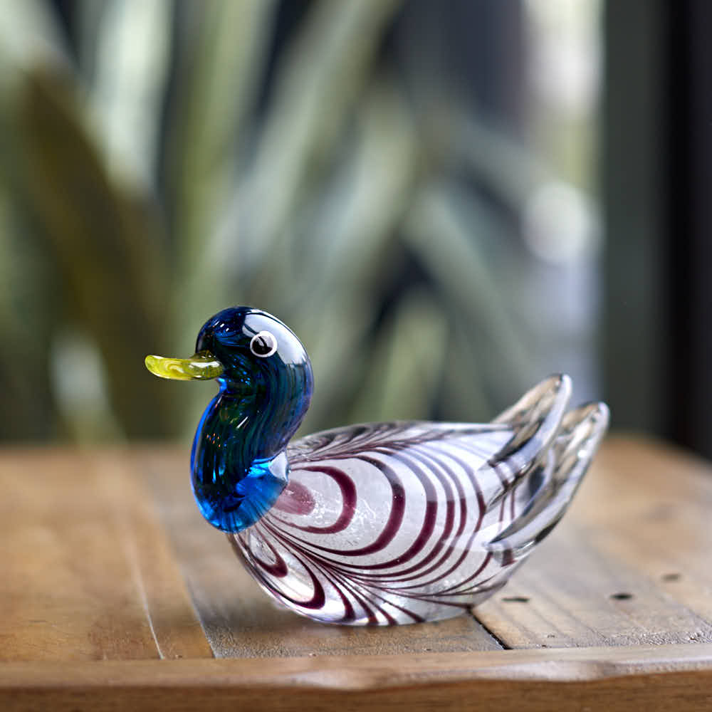 Handmade Glass Duck - Angela Reed -