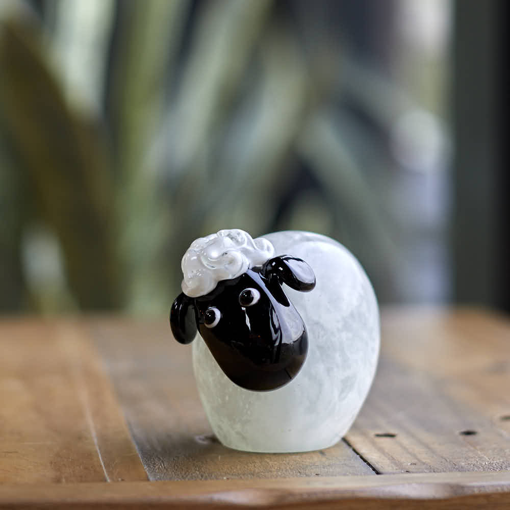 Handmade Glass Sheep - Angela Reed -