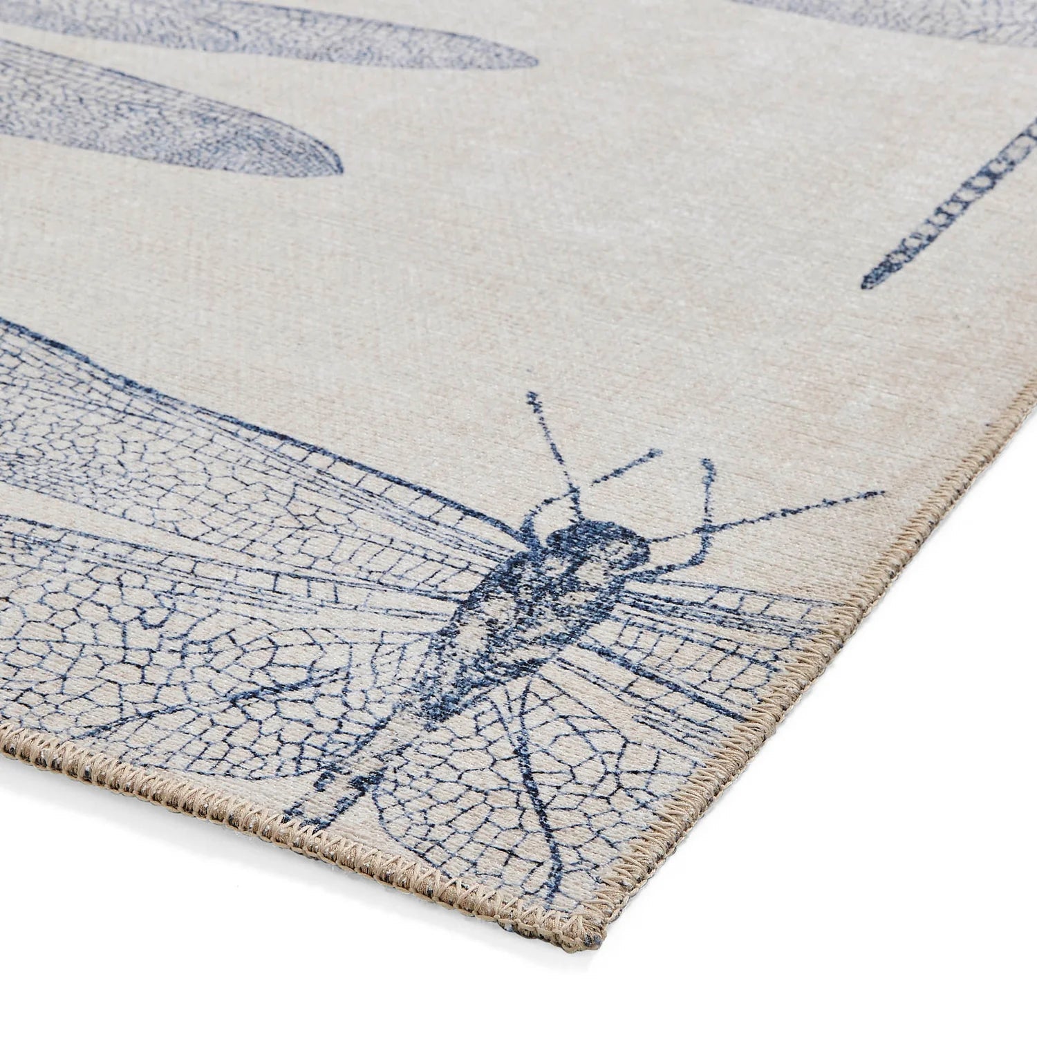 Harlequin Demoiselle Washable Rug, Indigo 76 x 150cm,120 x 170cm,152 x 230cm,185 x 290cm,61 x 230cm