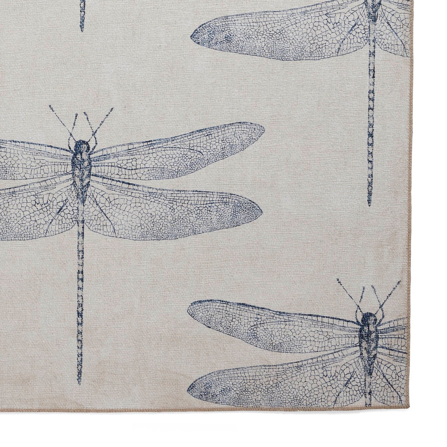 Harlequin Demoiselle Washable Rug, Indigo 76 x 150cm,120 x 170cm,152 x 230cm,185 x 290cm,61 x 230cm