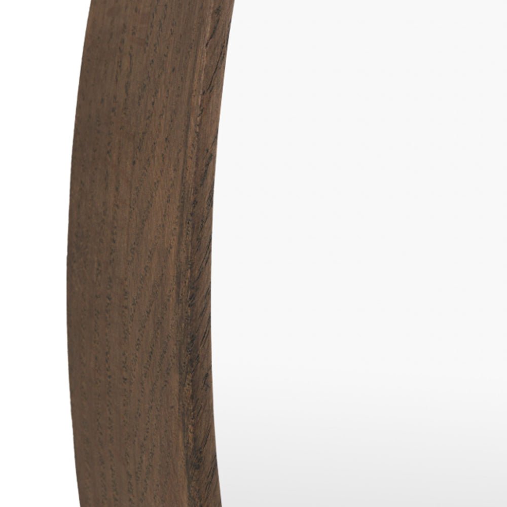 Helsinki Large Round Mirror, Walnut