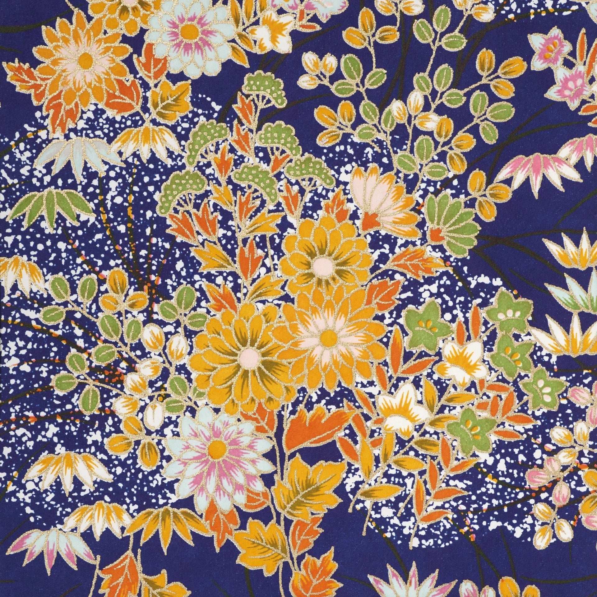 Heritage Notebook, Bouquet Spray in Blue Small,Medium