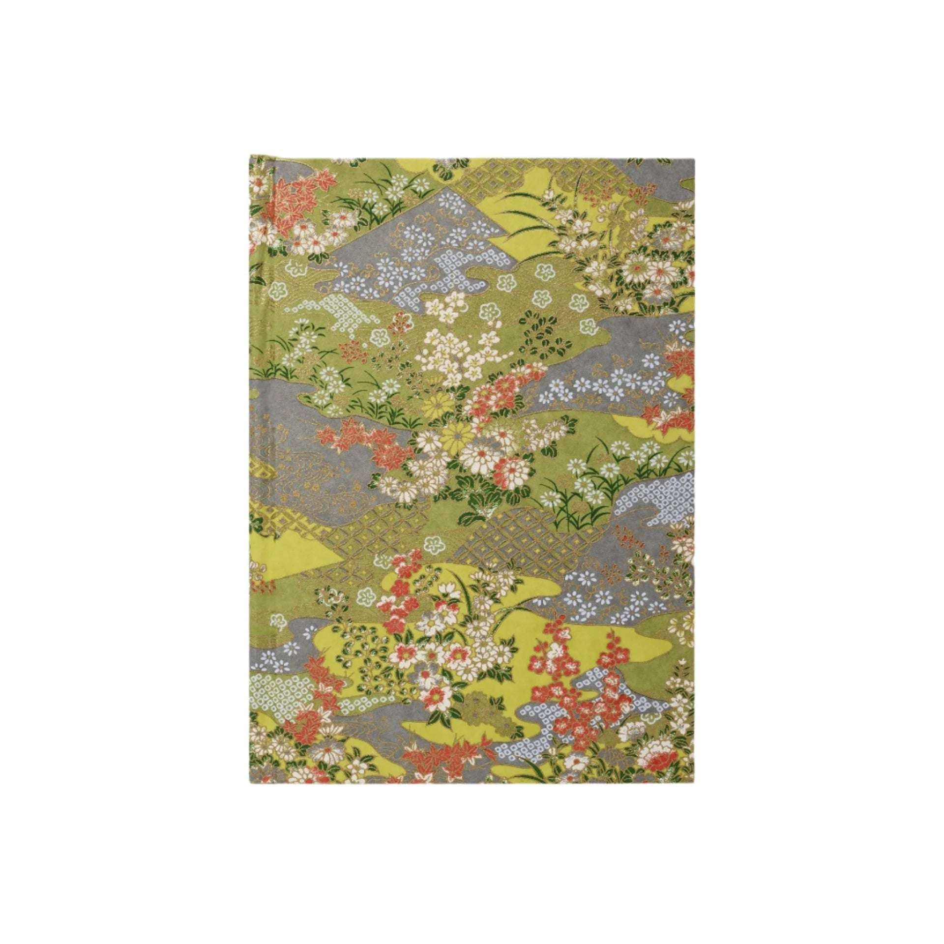 Heritage Notebook, Lime Green Floral Small,Medium