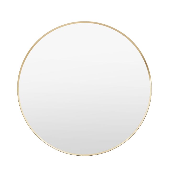 Holworth Large Round Mirror, Gold