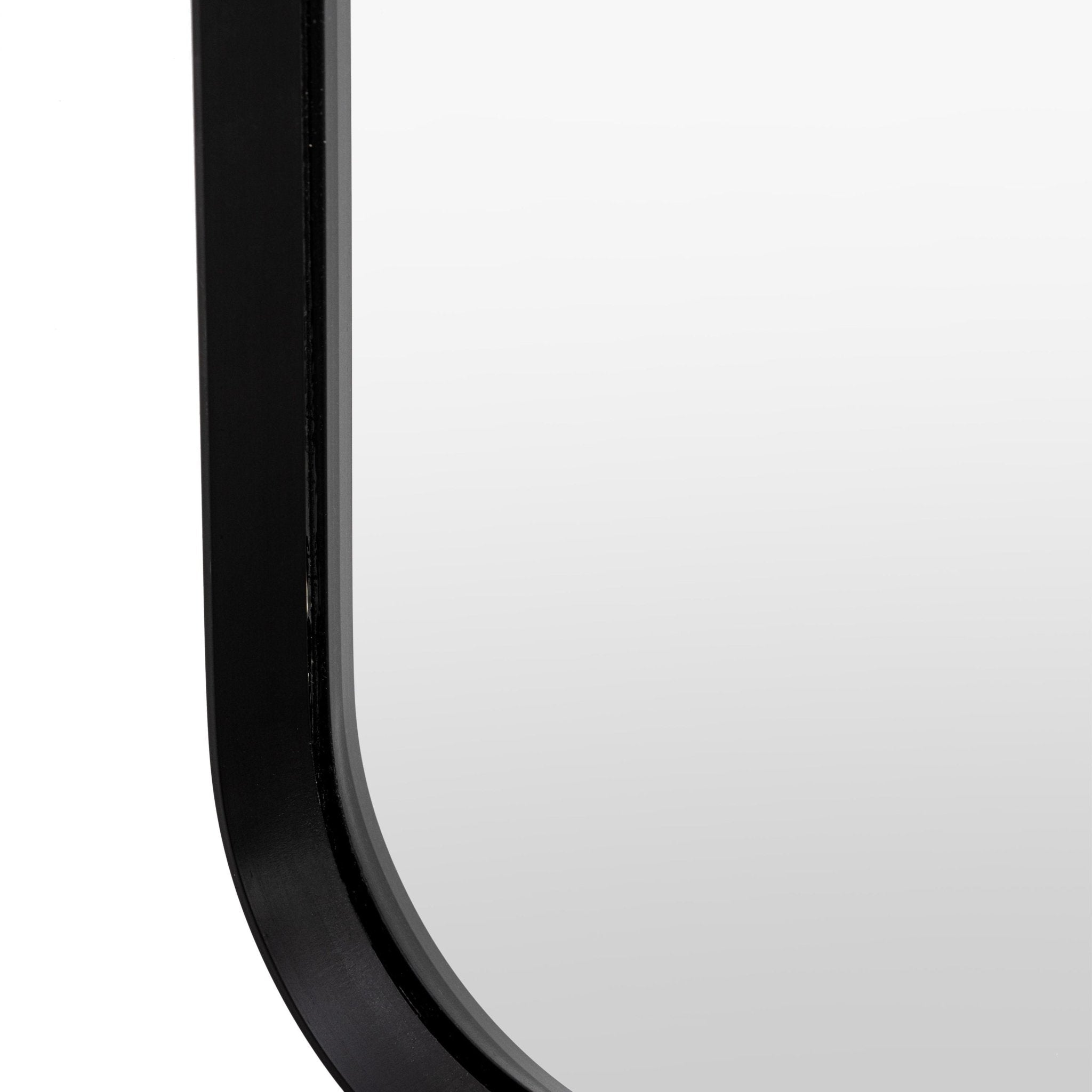 Holworth Narrow Arched Mirror, Black
