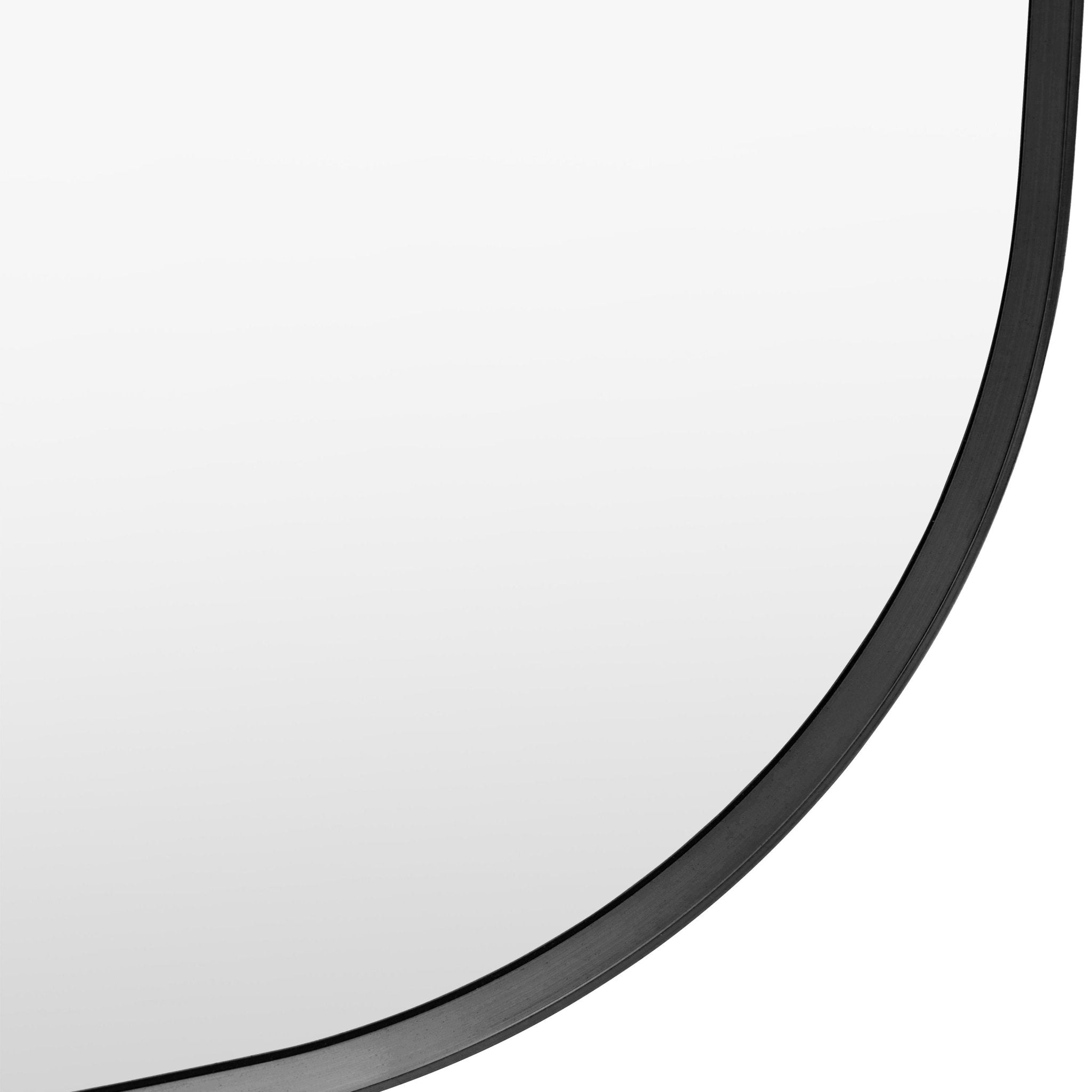 Holworth Shaped Mirror, Black