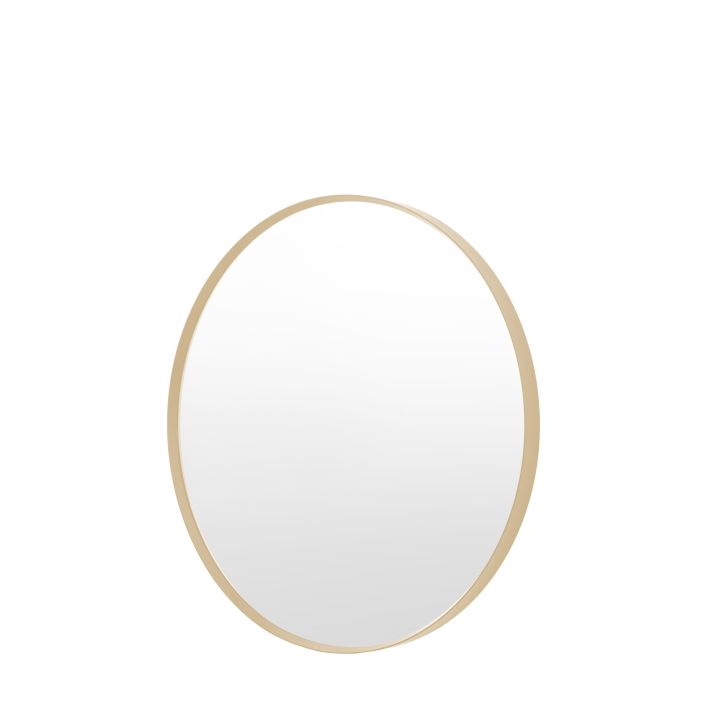 Holworth Small Round Mirror, Gold