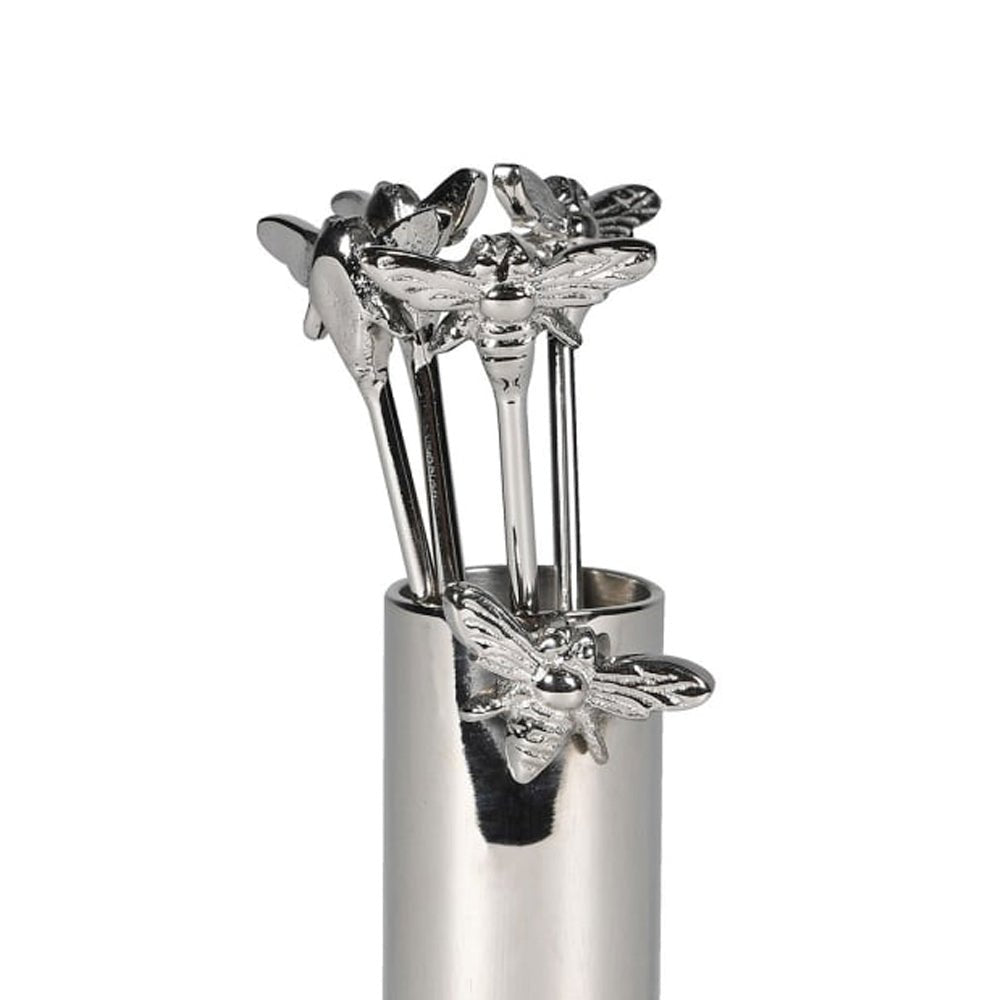 Honeybee Cocktail Picks, Set of 4