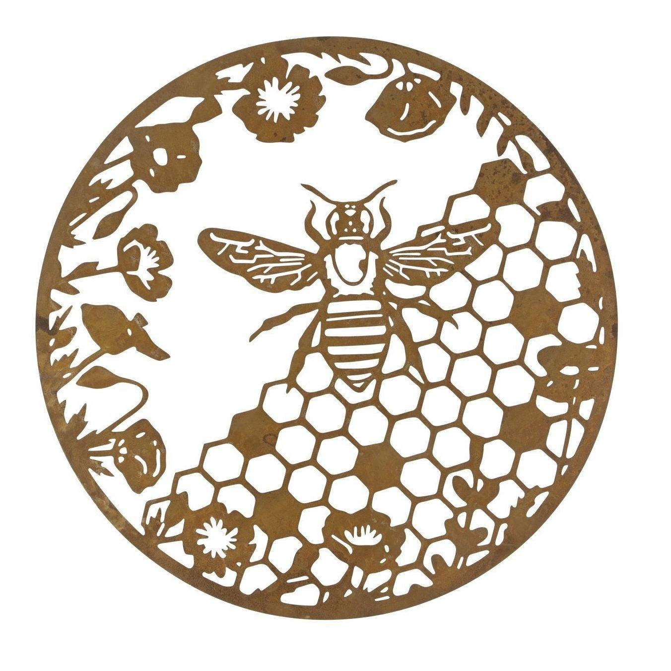 Honeycomb Bee Wall Plaque
