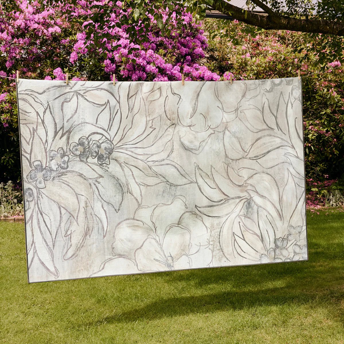 Hug Rug Eco-Washable Art Floral Rug 120 x 185cm,160 x 230cm,185 x 275cm,75 x 220cm