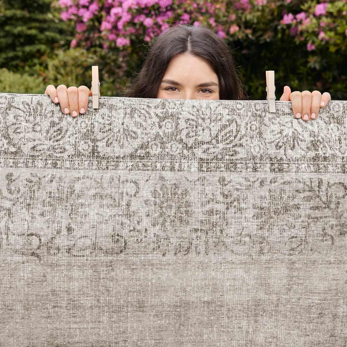 Hug Rug Eco-Washable Brocade Border Rug 120 x 185cm,160 x 230cm,185 x 275cm,75 x 220cm