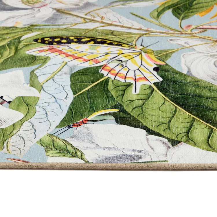 Hug Rug Eco-Washable Butterfly Blooms Rug 120 x 185cm,160 x 230cm,185 x 275cm,75 x 220cm