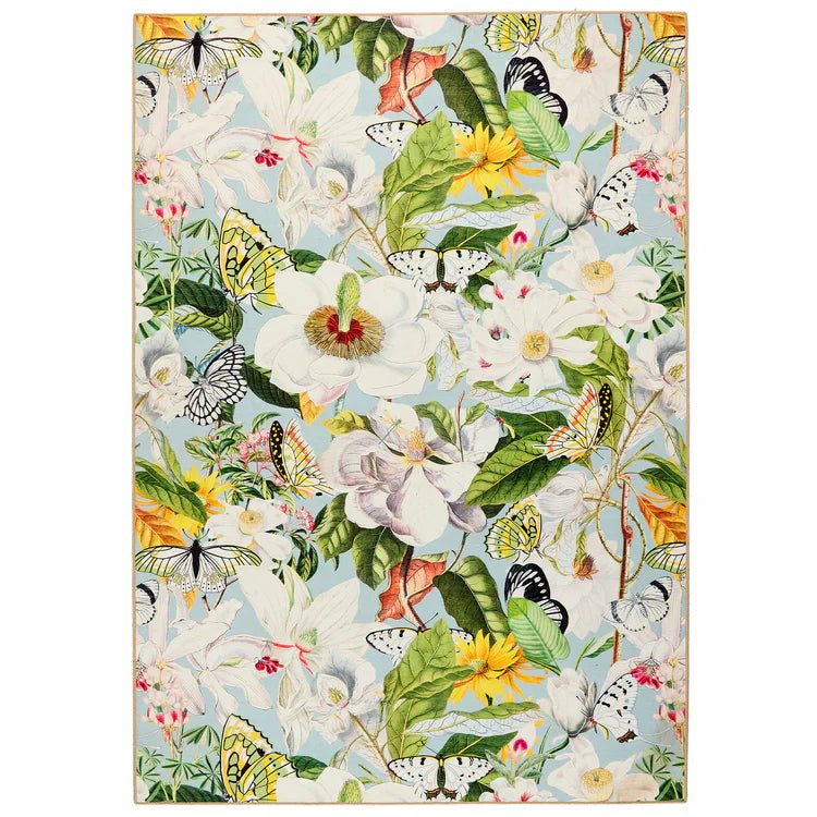 Hug Rug Eco-Washable Butterfly Blooms Rug 120 x 185cm,160 x 230cm,185 x 275cm,75 x 220cm