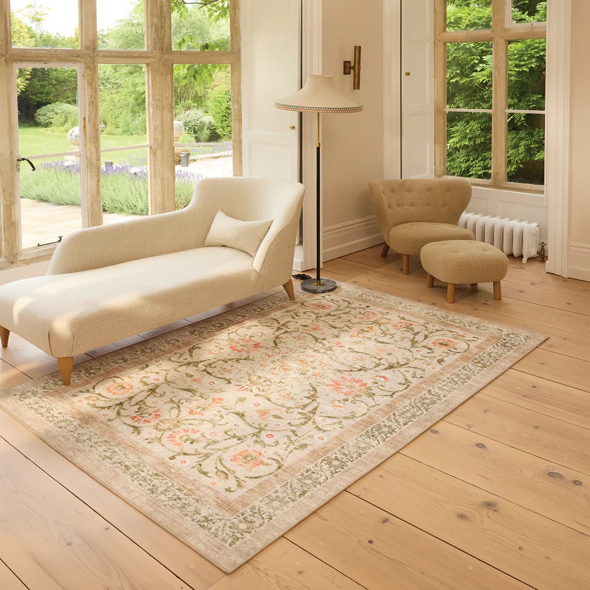 Hug Rug Eco-Washable Country Paisley Rug 120 x 185cm,160 x 230cm,185 x 275cm,75 x 220cm