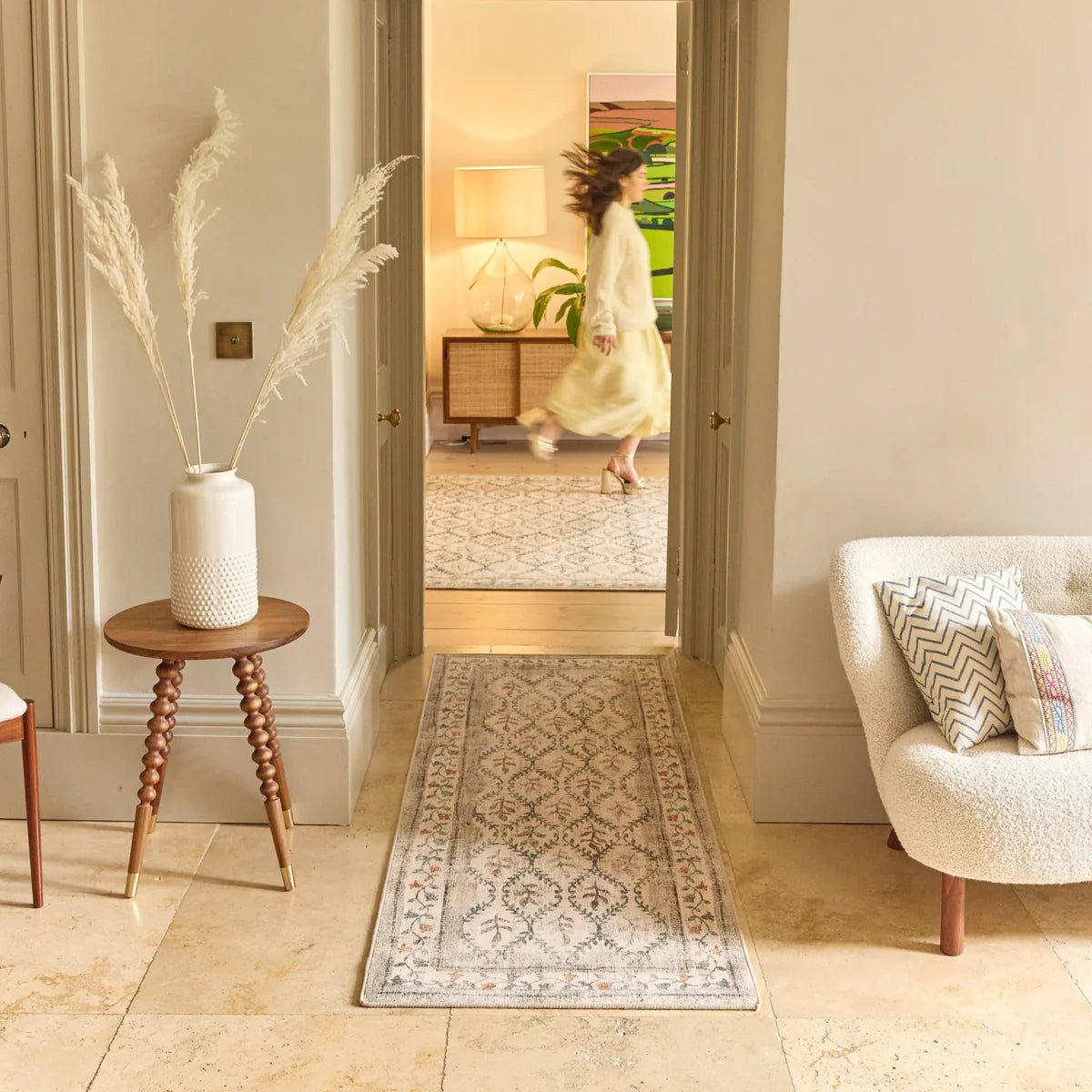 Hug Rug Eco-Washable English Garden Rug 120 x 185cm,160 x 230cm,185 x 275cm,75 x 220cm