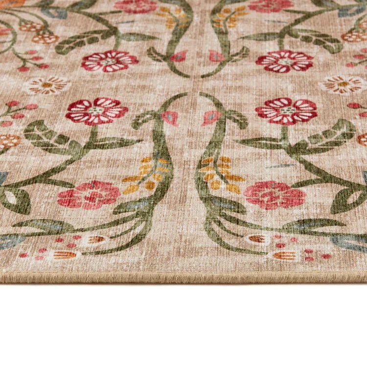 Hug Rug Eco-Washable Heritage Garden Rug 120 x 185cm,160 x 230cm,185 x 275cm,75 x 220cm