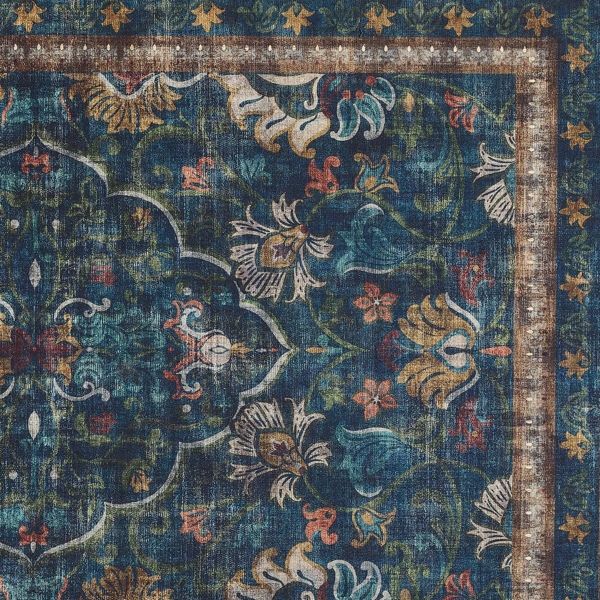 Hug Rug Eco-Washable Midnight Paisley Rug 120 x 185cm,160 x 230cm,185 x 275cm,75 x 220cm